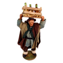 Händler mit  Weinkiste 16 cm