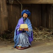 Heilige drei Könige Melchior kniend 13 cm