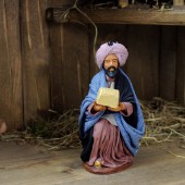 Heilige drei Könige Melchior kniend 13 cm