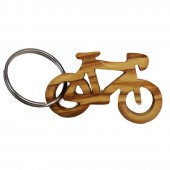 Schlüsselanhänger aus Holz Fahrrad