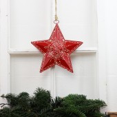 Sternhänger mit Muster - Weihnachtsdeko
