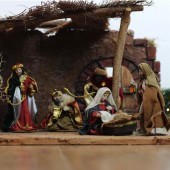 Krippenfiguren Set mit Kleidung | Heilige Familie und 3 Königen