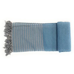 Handtuch Fouta blau Baumwolle
