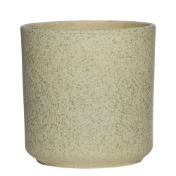 Blumentopf beige aus Keramik