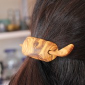 Haarspange aus Holz mit Nadel