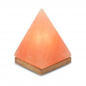 Beleuchteter Salzkristall LED Pyramide, Salzstein
