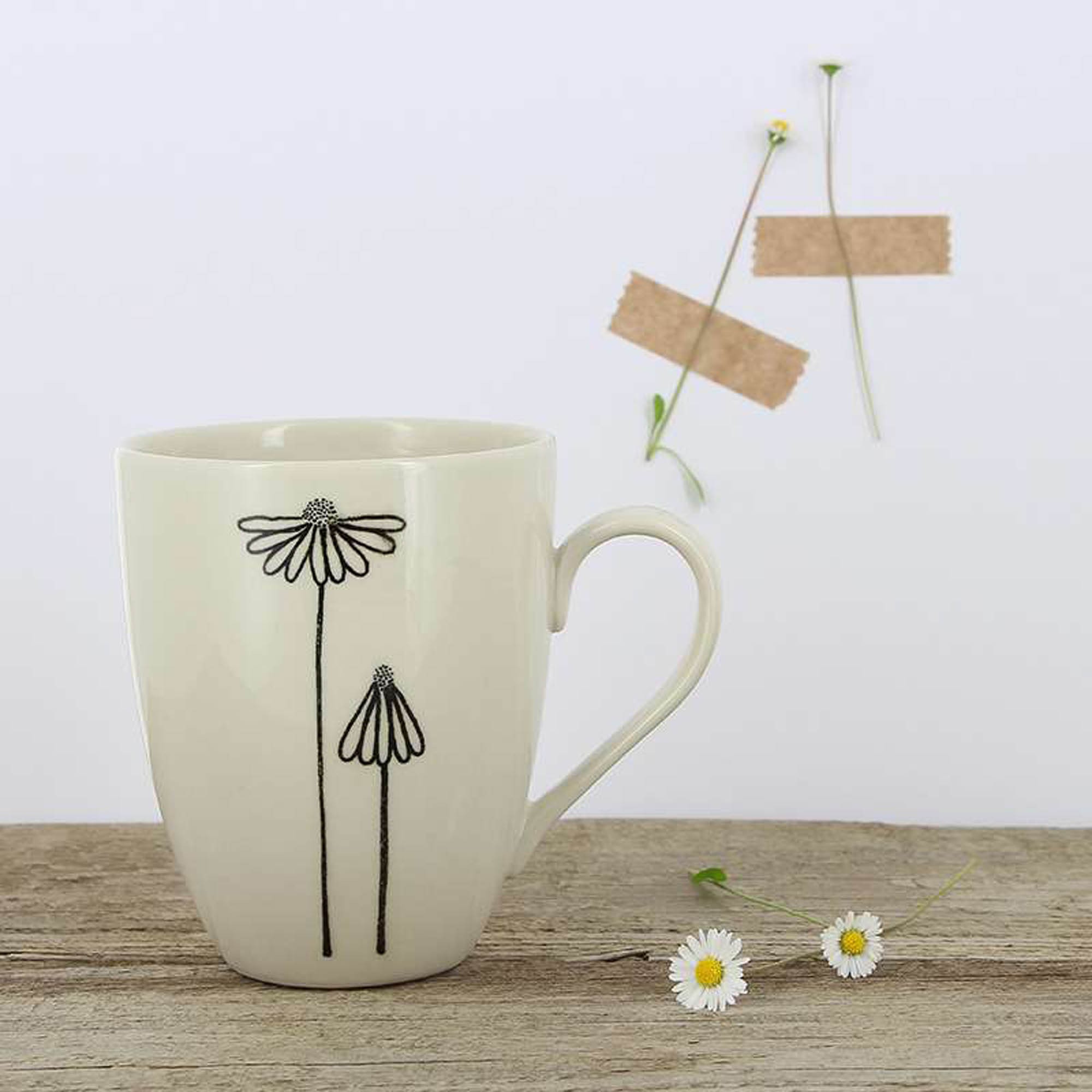 Becher aus Porzellan Gänseblümchen kaufen