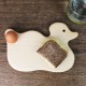 Frühstücksbrett Ente aus Holz