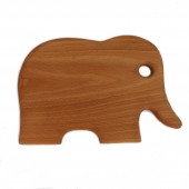 Frühstücksbrettchen aus Holz mit Tiermotiv Elefant