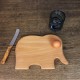 Frühstücksbrettchen mit Tiermotiv Elefant, Holzbrettchen