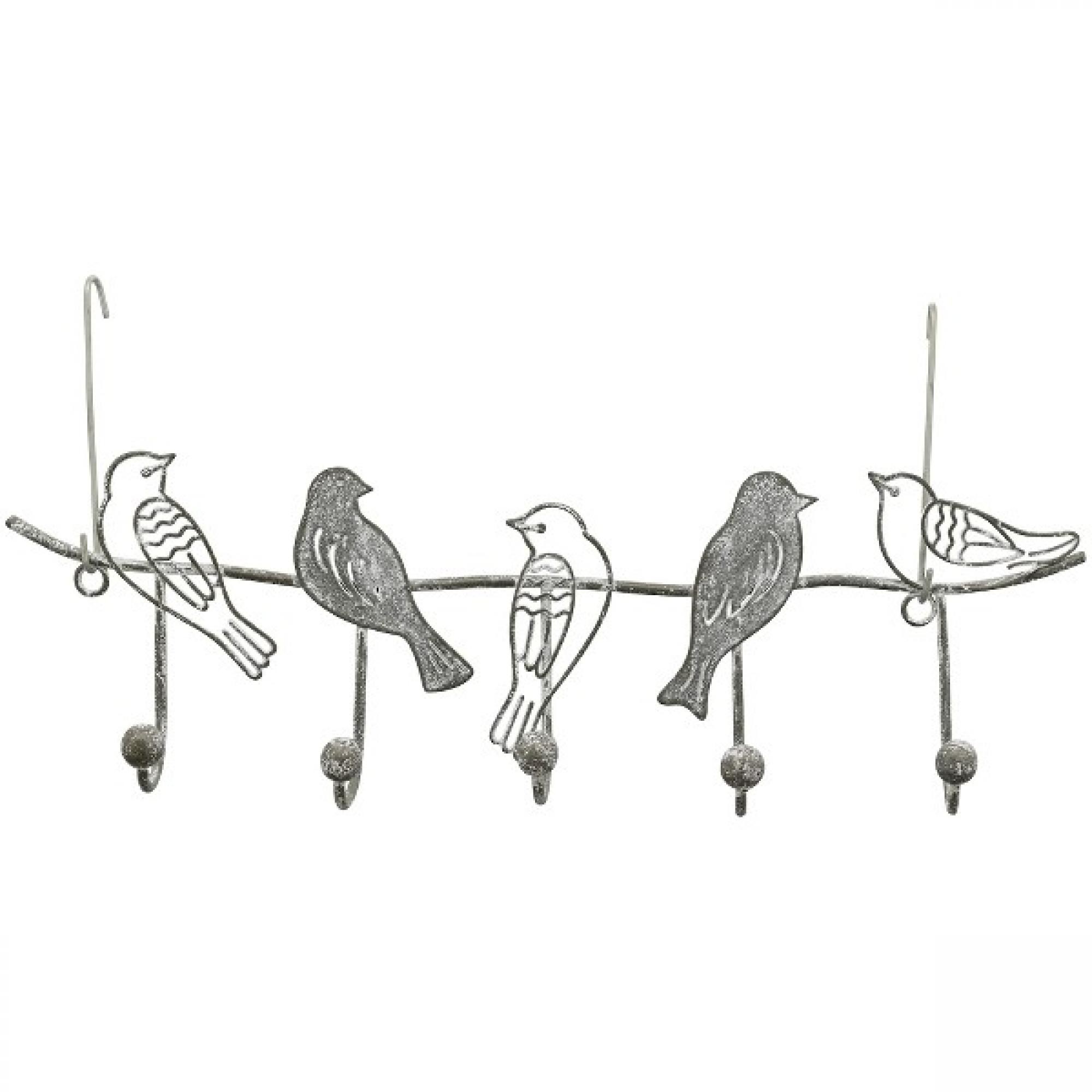 Hakenleiste 'Vögel' aus Metall