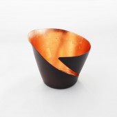 Teelichthalter | Teelichtschale Break bronze/kupfer