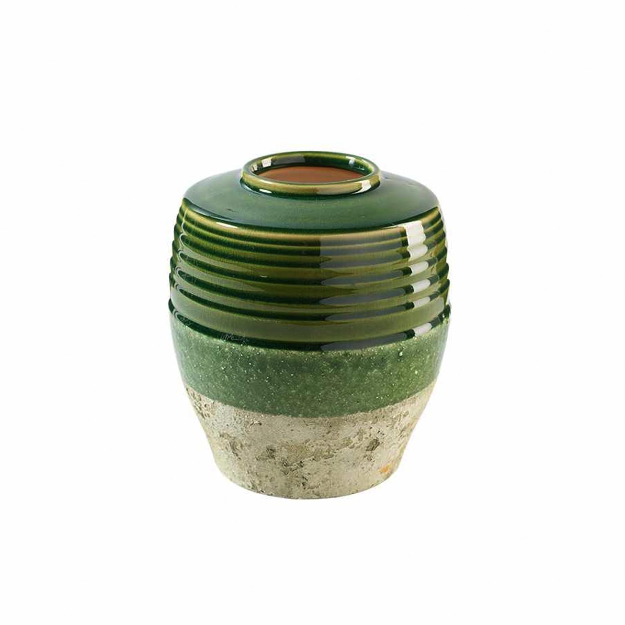 Deko Vase Kugelig aus Keramik