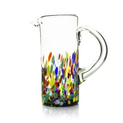 Krug aus mundgeblasenem Glas aus Mexiko Confetti