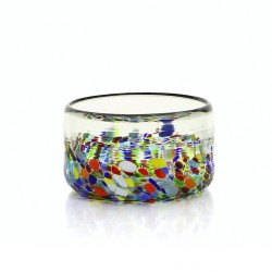 Müslischale aus mundgeblasenem Glas Confetti