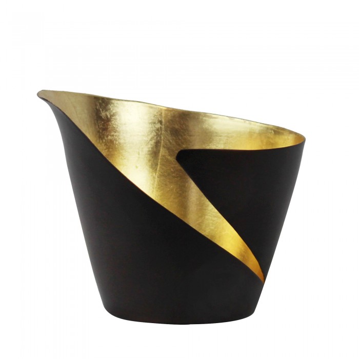 Teelichthalter Break bronze/gold