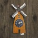 Wanduhr Windmühle