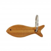 Schlüsselanhänger aus Holz Fisch