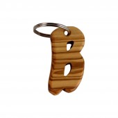 Schlüsselanhänger Buchstaben aus Holz
