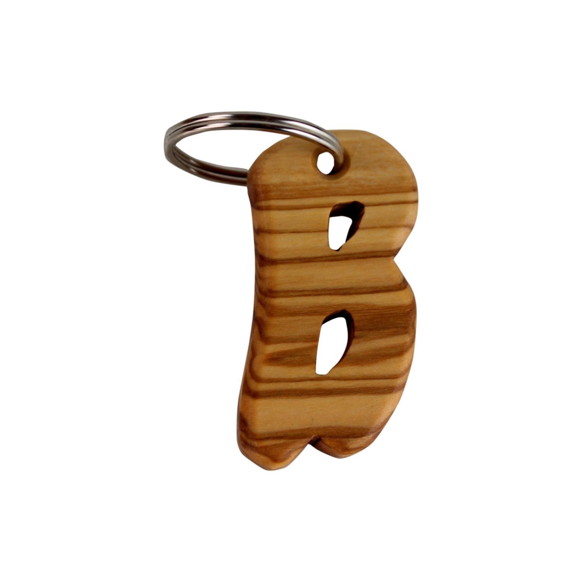 Schlüsselanhänger/TaschenAnhänger aus Birkenholz Bernstein gefüllt.Buchstaben-C. 