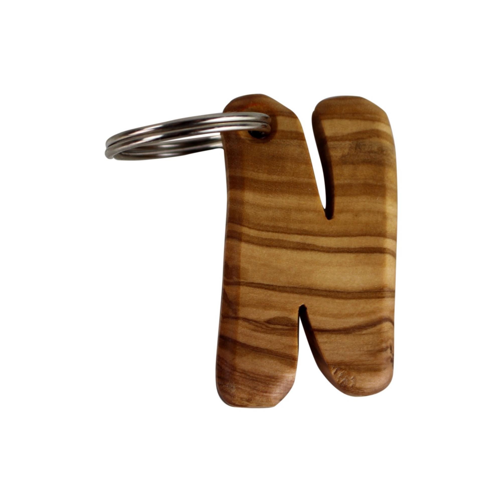 Schlüsselanhänger/TaschenAnhänger aus Birkenholz Bernstein gefüllt.Buchstaben S 
