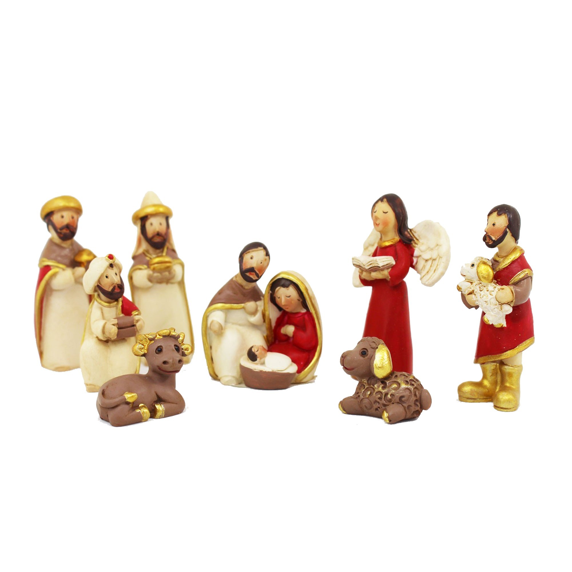 8 Krippen-Set Krippenfiguren kaufen Mini 4,5cm
