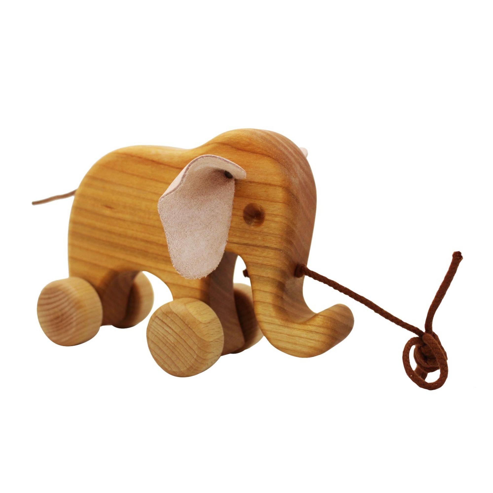... Toy Toy Toy ToyToyToy Holz Nachzieh-Tier mit Motorikschleife Giraffe/Ele 