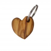 Schlüsselanhänger aus Holz Herz