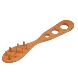 Spaghettiheber und -maß aus Holz, handgemacht