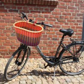 Fahrradkorb Amsterdam lila-rosa, Unikat