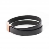 Lederarmband für Damen dunkelgrau