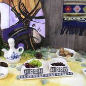 Snackschalen 3 teiliges Set aus Keramik, Tunesien