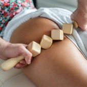 Massagegerät aus Holz Kubik Anti Cellulite