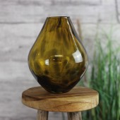 Vase aus mundgeblasenem Glas Leopard 15cm