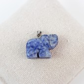 Kettenanhänger Elefant aus Lapislazuli Stein