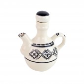 Handbemaltes Ölkännchen Tunis aus Keramik, Tunesien