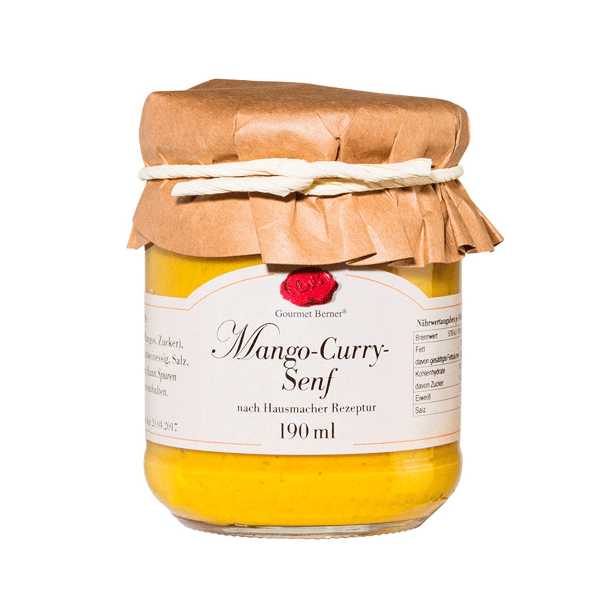 Mango Curry Senf im Glas 190ml