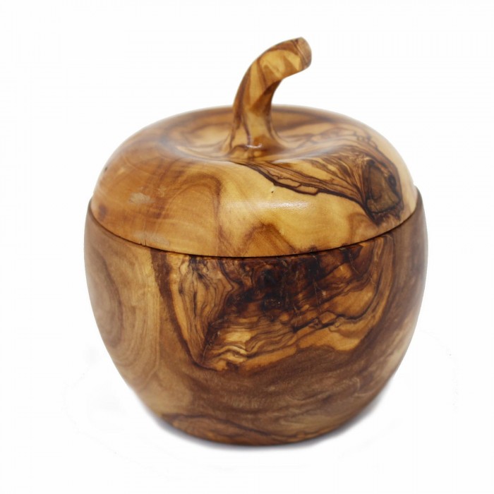 Salzdose Mit Drehdeckel | Doppelschichtig Aus Holz | Inkl. Löffel | Magnetischer Deckel