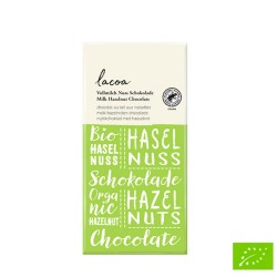 Bio Schokolade Lacoa Vollmilch Hasel Nuss