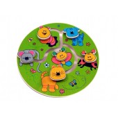 Motorikspiel aus Holz Tiere