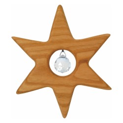 Fensterdeko "Kleiner Stern" mit 15 mm Kristallkugel