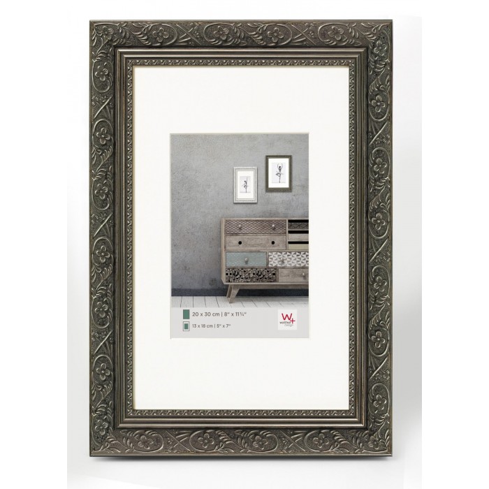 S GMOMENT Barock Bilderrahmen Schwarz 12,7x17,8cm - Vintage Foto Rahmen