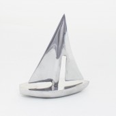 Deko-Figur Segelboot aus Zinn