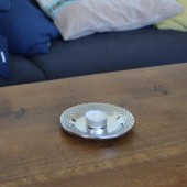 Teelichthalter Deko Teller klein "Olan  mini"