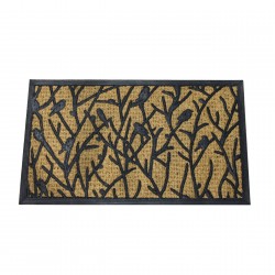 Fußmatte aus Kokosfaser Vögel Motiv, handgemacht