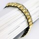 Armband aus goldenen Papierperlen | Schmuck