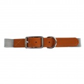 Hundehalsband Deluxe grau S