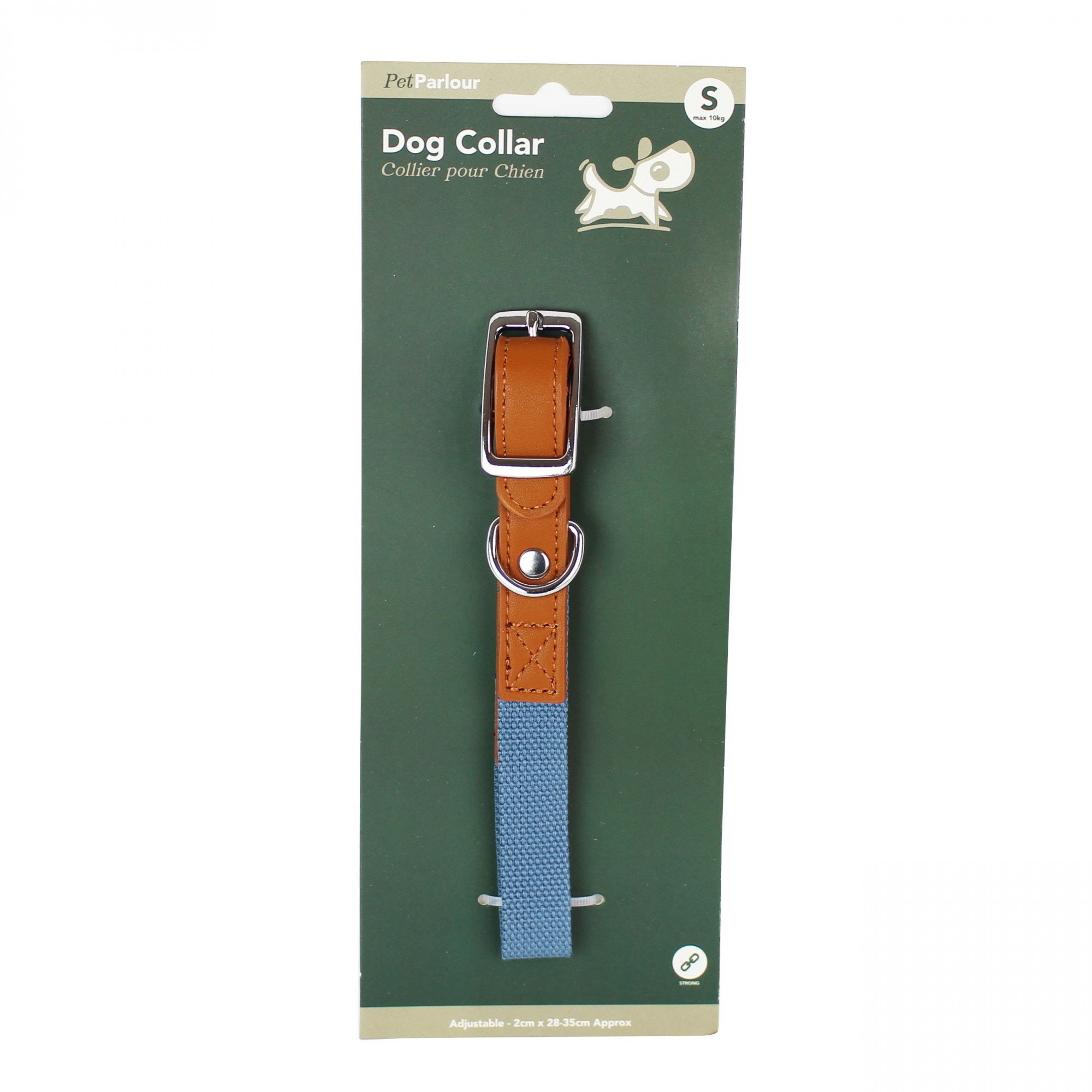 Hundehalsband Deluxe blau S