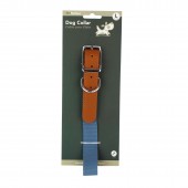 Hundehalsband Deluxe Blau L