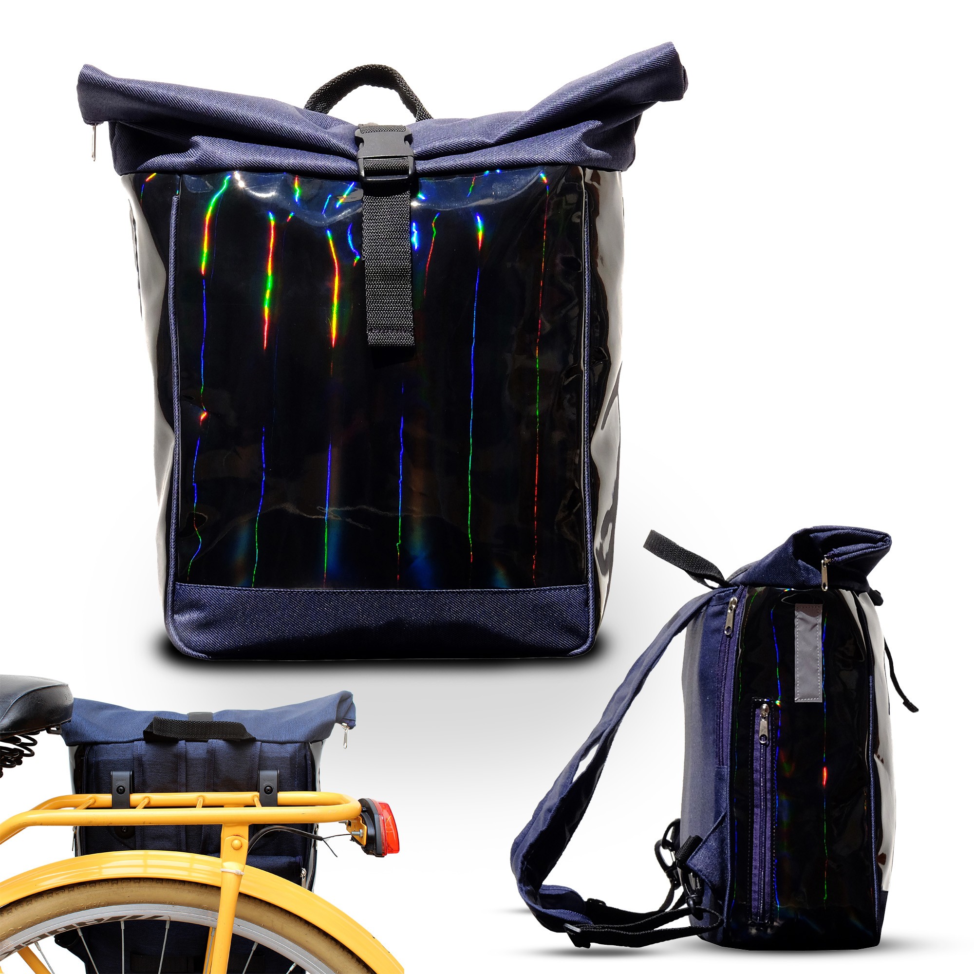 Fahrradtasche & Rucksack 2in1 Arcoiris